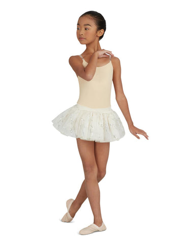 Ballet model wearing Camisole w/Adjustable Straps unders Capezio front view