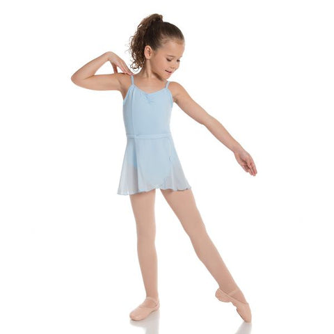 Ballet model wearing Energetiks Elsa Skirt Baby Blue front view