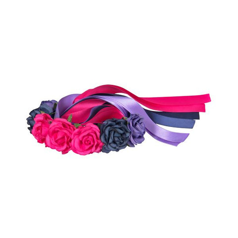 MIMY Flower Head Piece hair accessories Pink Purple 