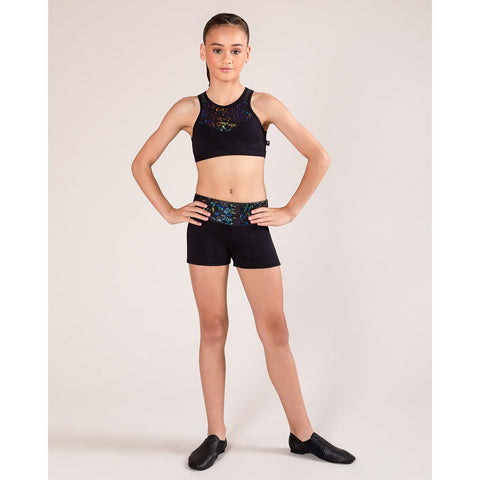 Kylie Short - Shattered Glass (Child) bottoms Energetiks Black X-Small 