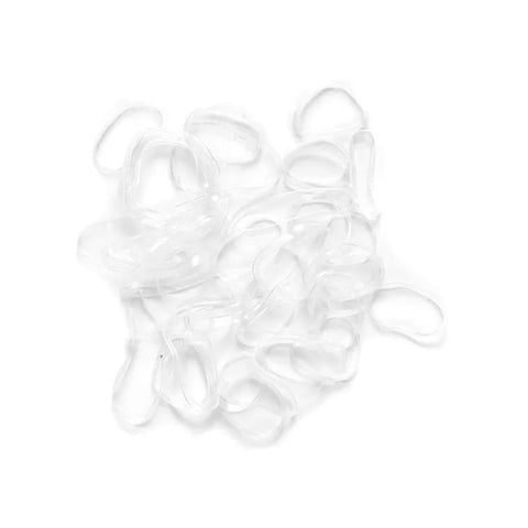 KySienn Poly Bands 200 Pack hair-accessories Clear 