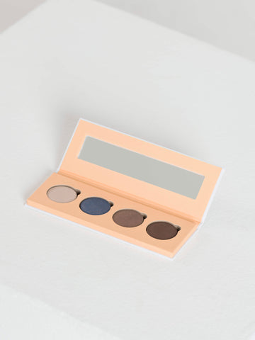 Mineral Eyeshadow Palette Blue packaging open front view