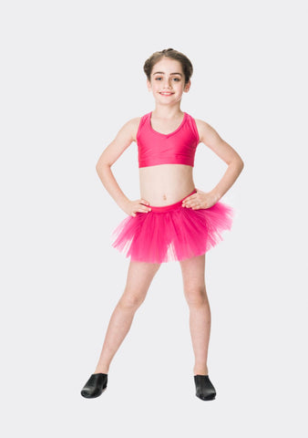 Dance model wearing Tutu Skirt by Studio 7 Dancewear Fuchsia  front view
