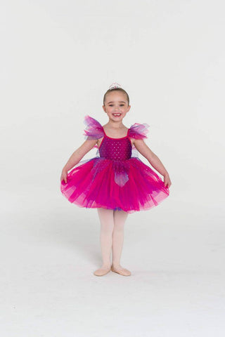 Fairy Doll Tutu Dress (Child) Costume Studio 7 Dancewear Fuchsia Toddler 
