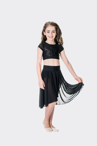 Inspire Mesh Skirt (Adult) bottoms Studio 7 Dancewear Black Small 