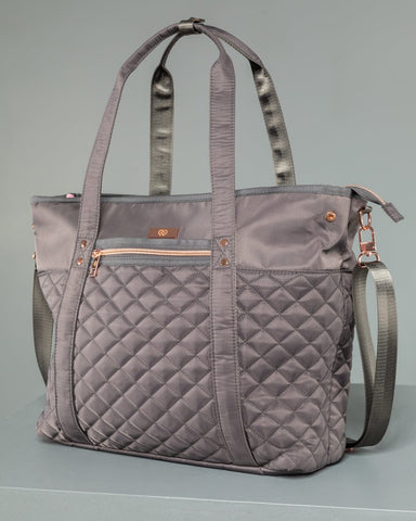 Tote 2.0 Claudia Dean Dusk Grey font view 