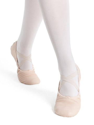 Leather Juliet Ballet Shoe - Light Pink (Child)