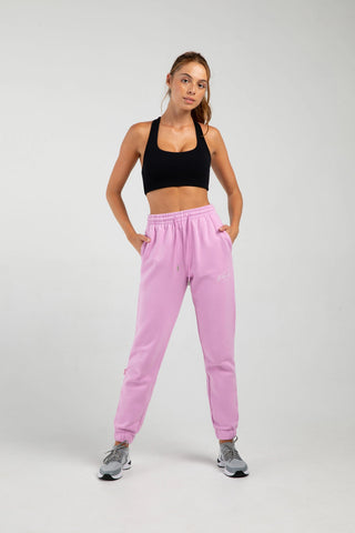 Bloch Terry Track Pant - Off Duty (Adult) bottoms Bloch Bubble Gum XX-Small 