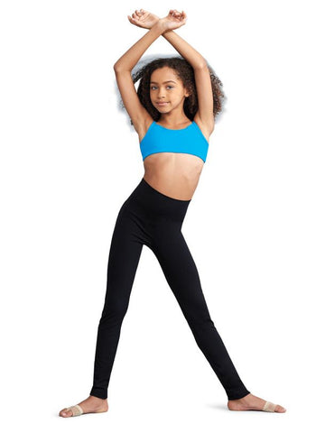 Active Legging bottoms black Capezio model facing foward 