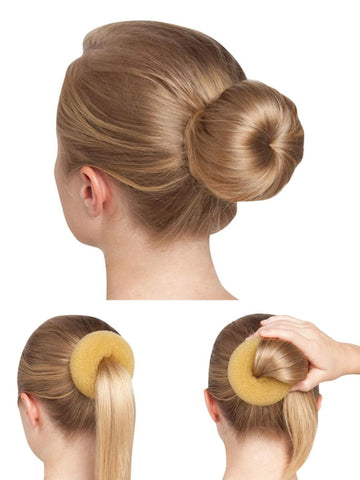 Bun Builder by Bunheads Blonde with model demonstration