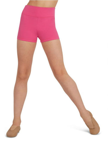 High Waisted Short (Child) bottoms Capezio Hot Pink Large 