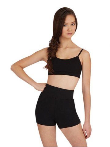 High Waisted Short (Adult) bottoms Capezio Black X-Small 