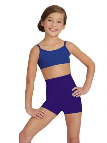 High Waisted Short (Child) bottoms Capezio Purple Large 