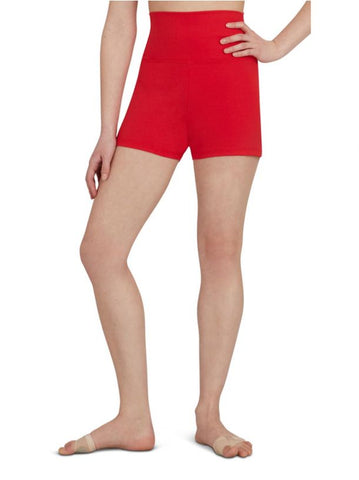 High Waisted Short (Adult) bottoms Capezio Red X-Small 