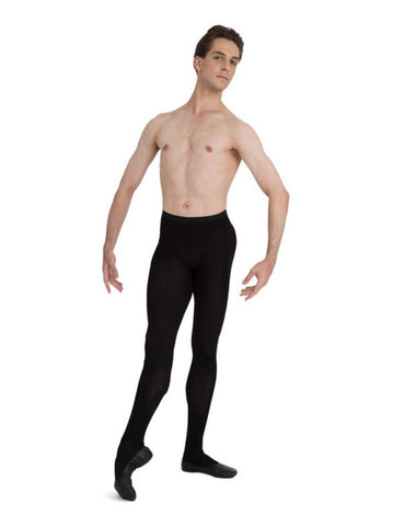 Men's Soft Knit Ballet Tight - Footed (Mens) tights Capezio Black X-Small 