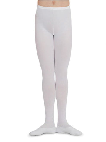 Men's Soft Knit Ballet Tight - Footed (Mens) tights Capezio Dyeable White X-Small 
