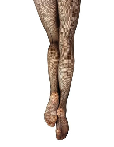 Studio Basics Fishnet Tight with Seam (Adult) tights Capezio Black Small/Medium 