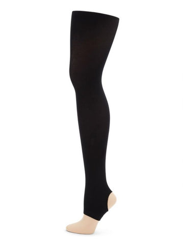 Ultra Soft Self Knit Waistband Stirrup Tight (Adult) tights Capezio Black Large/X-Large 