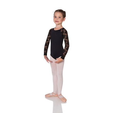 Hailey Lace Leotard - Lace (Child) leotards Energetiks Black Large 