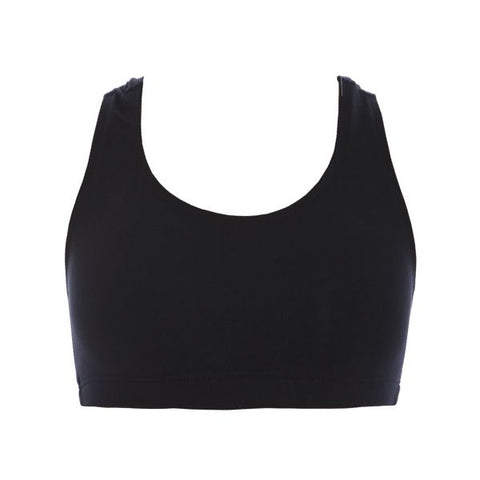 Energetiks Addison Crop Top Black Flat lay