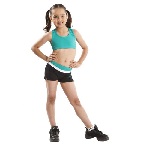 Dance model wearing  Energetiks Addison Crop Top Vibrant Green 