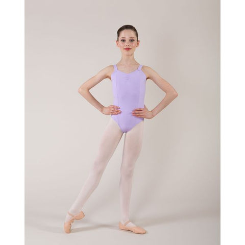 Ballet model wearing Energetiks Annabelle Camisole Lilac front view