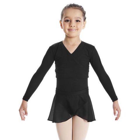 Ballet model wearing Energetiks Audrey Skirt Black front view