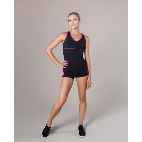 Chloe Singlet - Marle (Adult) tops Energetiks Punk Pink Large 