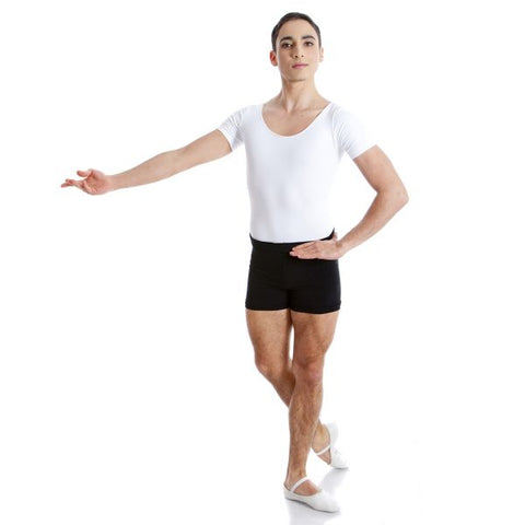 Ballet model wearing Energetiks Conrad Leotard White front view