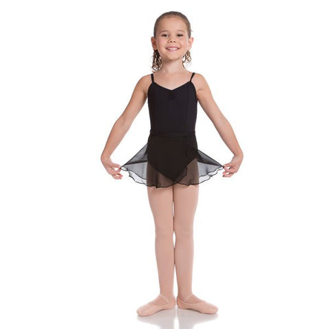 Ballet model wearing Energetiks Elsa Skirt Black front view