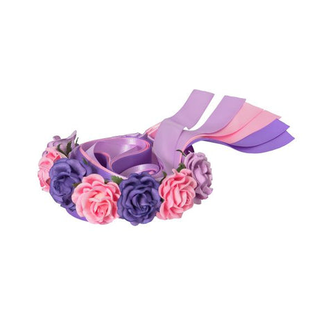 MIMY Flower Head Piece hair accessories Pastel  Pink Purple