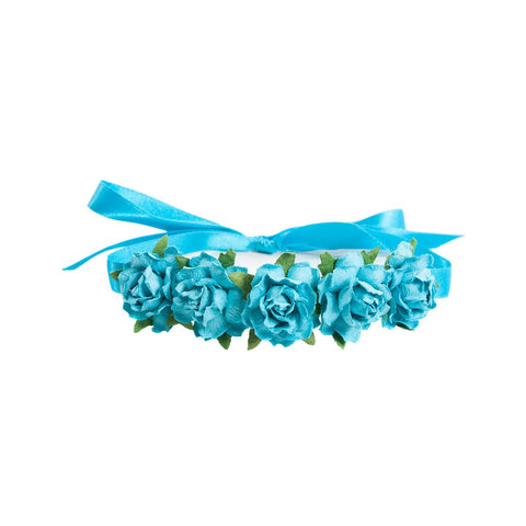 MIMY Hair Blossom hair accessories Turquoise Large front view