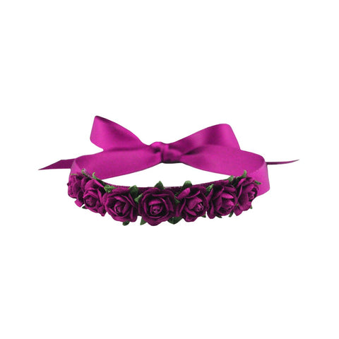 MIMY Hair Blossom hair accessories Cerise small front view