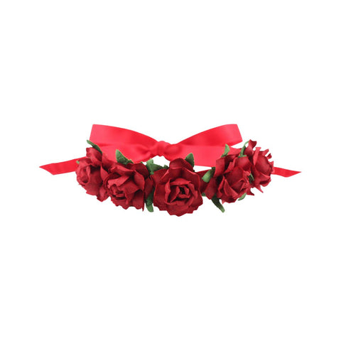 MIMY Hair Blossom hair accessories Red Large front view