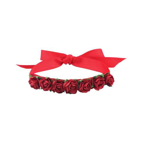 MIMY Hair Blossom hair accessories Red Small front view