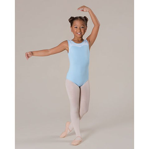 Hannah Lace Leotard - Lace (Child) leotards Energetiks Baby Blue Small 