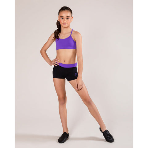 Lydia Contrast Short (Child) bottoms Energetiks Party Purple Large 
