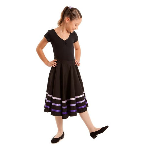 Matilda Ribbon Skirt (Child) bottoms Energetiks Purple Small 
