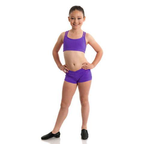 Roxy Crop Top (Child) tops Energetiks Party Purple Large 