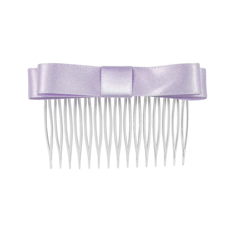 MIMY Satin Hair Bow hair accessories Lilac Flat lay