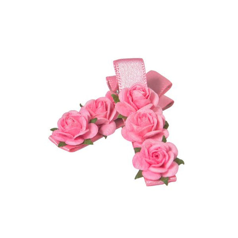 Satin Hair Clip by MIMY Rose Pink 2 displayed