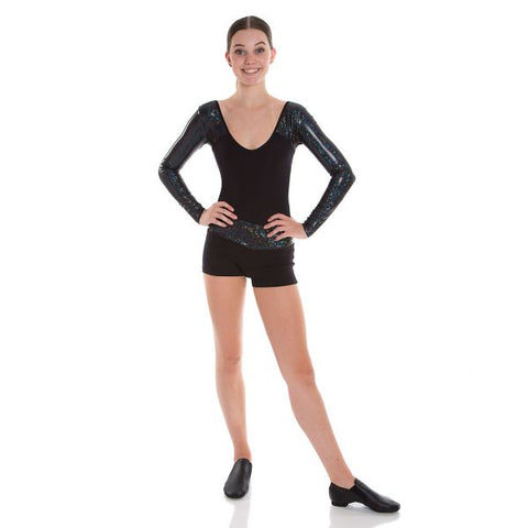 Sophie Leotard - Shattered Glass (Adult) leotards Energetiks Black Large 