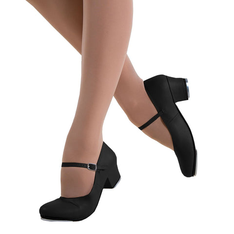 Tap Shoe - Cuban Heel (Adult) tap-shoes Energetiks Black 4 
