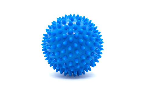 Mad Ally Massage Ball Blue smooth ball with conical spikes 