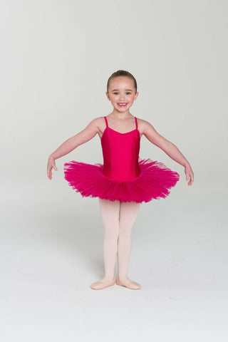 4 Layer Tutu (Child) Costume Studio 7 Dancewear Fuchsia X-Small 