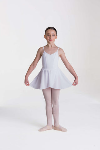 Exam Mock Wrap Skirt (Child) bottoms Studio 7 Dancewear White X-Small 