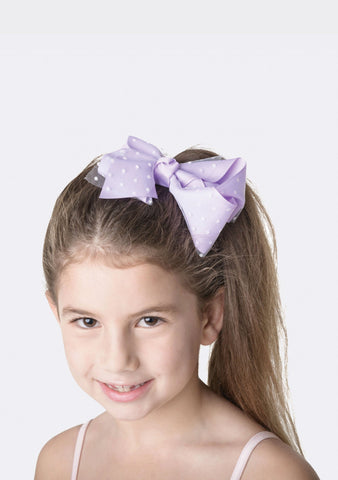 Spotty Bow Clip hair-accessories Studio 7 Dancewear Lilac 