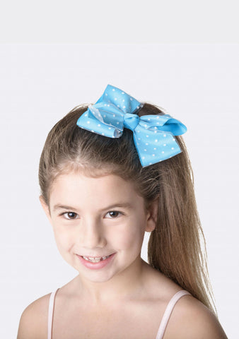 Spotty Bow Clip hair-accessories Studio 7 Dancewear Turquoise 