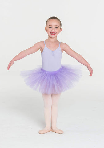 Dance model wearing Tutu Skirt by Studio 7 Dancewear Lilac  front view