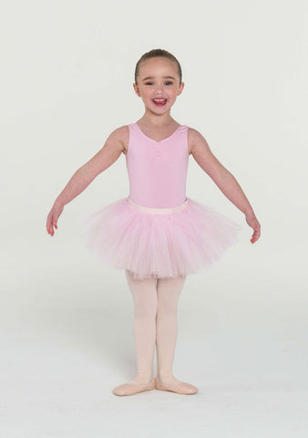 Dance model wearing Tutu Skirt by Studio 7 Dancewear Pale Pink  front view
